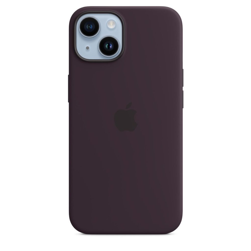 Authentic Apple iPhone 14 Silicone Case with MagSafe - Elderberry